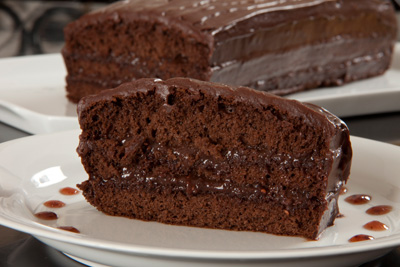 Pastel de chocolate y frambuesa