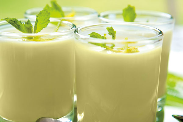 Pud&iacute;n de vainilla con lim&oacute;n