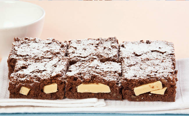 Brownies de triple chocolate