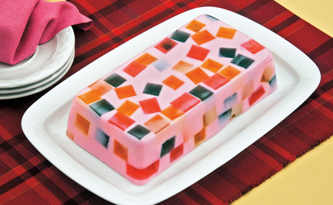 Gelatina de mosaico paso a paso