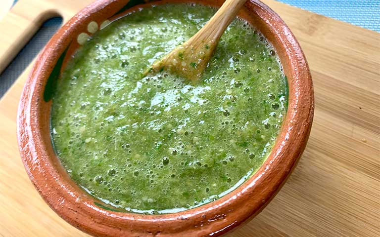 salsa verde cocida mexicana