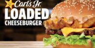 CARL’S JR loaded cheeseburger