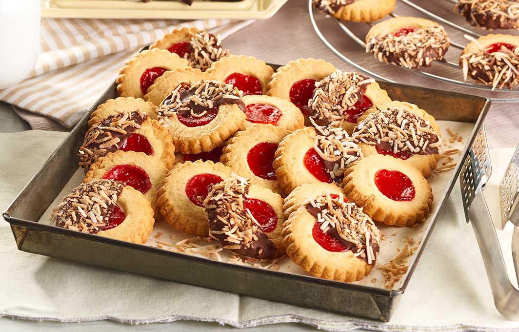 Tartaletas con chocolate y coco