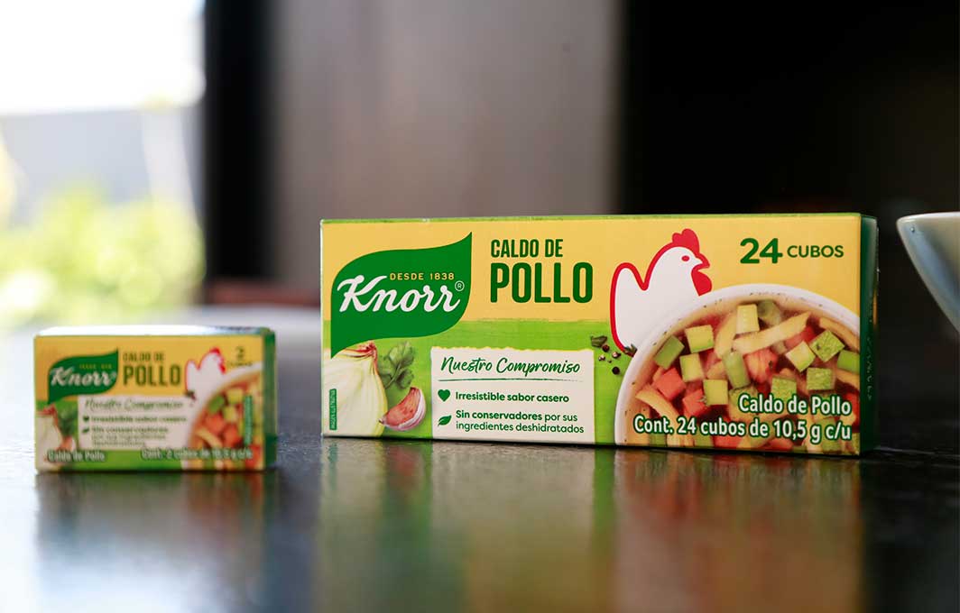La nueva fórmula de Knorr es una explosión de sabor al cubo